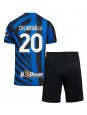 Inter Milan Hakan Calhanoglu #20 Domácí dres pro děti 2024-25 Krátký Rukáv (+ trenýrky)